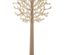 Puu 200cm, valkoisessa metalliruukussa